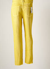 Pantalon droit jaune FIVE pour femme seconde vue