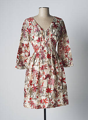 Robe de plage coupe cintrée beige STELLA FOREST femme