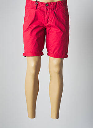 Bermuda stretch taille basse rouge TEDDY SMITH homme