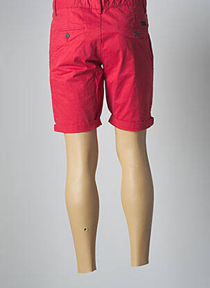 Bermuda stretch taille basse rouge TEDDY SMITH homme