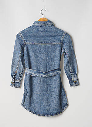 Robe mi-longue manches longues bleu TEDDY SMITH fille