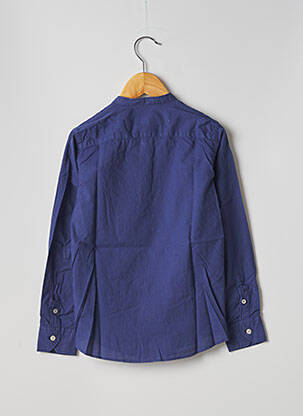 Chemisier poches poitrine manches longues bleu HARTFORD fille