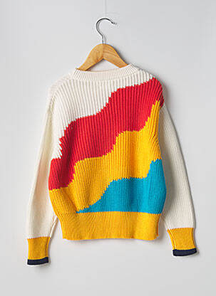 Pull resserrée sur le bas manches longues jaune INDEE fille