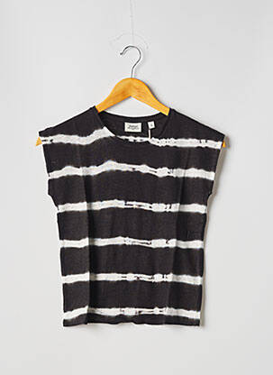 T-shirt coupe droite manches courtes noir HARTFORD fille