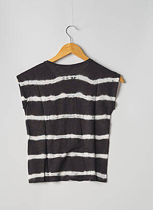 T-shirt coupe droite manches courtes noir HARTFORD fille