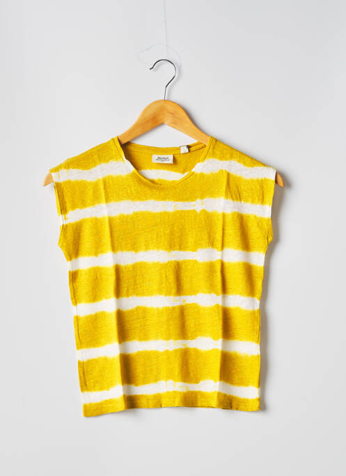 T-shirt coupe droite manches courtes jaune HARTFORD fille