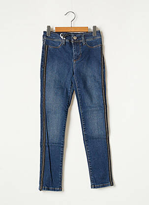 Jeans coupe slim skinny taille ajustable bleu TEDDY SMITH fille