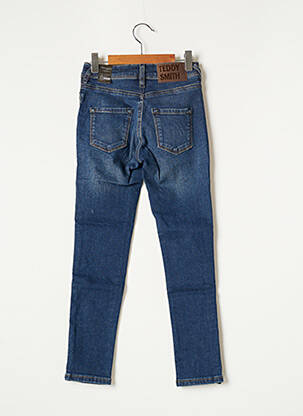 Jeans coupe slim skinny taille ajustable bleu TEDDY SMITH fille