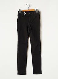 Jeans coupe slim skinny taille ajustable noir TEDDY SMITH fille