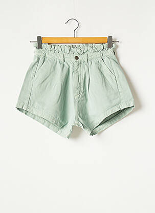 Short taille haute taille ajustable vert INDEE fille