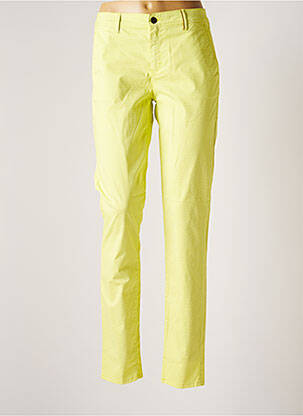 Pantalon droit stretch taille normale vert COUTURIST femme