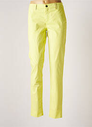 Pantalon droit stretch taille normale vert COUTURIST femme