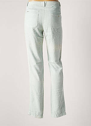 Pantalon droit tissage popeline taille normale bleu COUTURIST femme