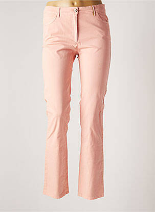 Pantalon slim tissage popeline taille normale rose COUTURIST femme
