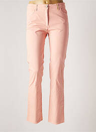 Pantalon slim tissage popeline taille normale rose COUTURIST femme