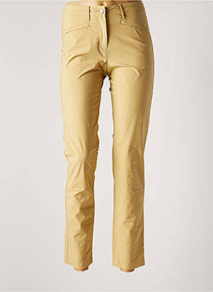 Pantalon droit stretch taille normale beige COUTURIST femme