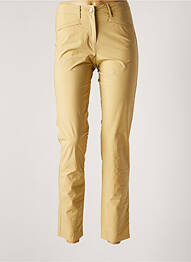 Pantalon droit stretch taille normale beige COUTURIST femme