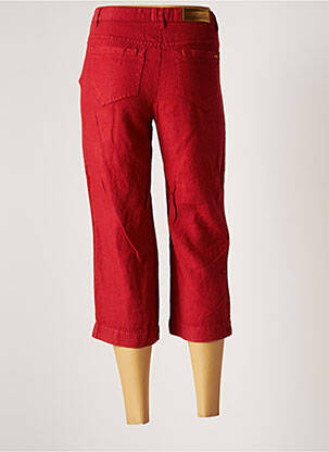 Pantacourt stretch taille normale rouge COUTURIST femme
