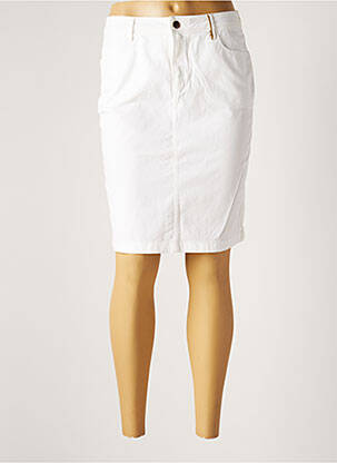 Jupe mi-longue blanc COUTURIST pour femme