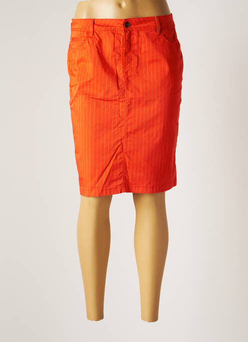 Jupe mi-longue orange COUTURIST pour femme