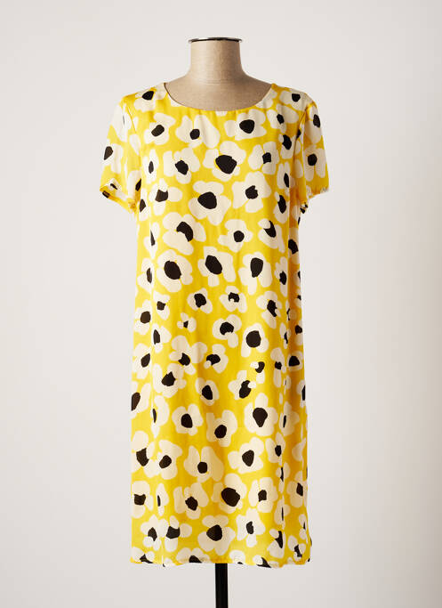 Robe courte jaune POUSSIERE D'ETOLE pour femme