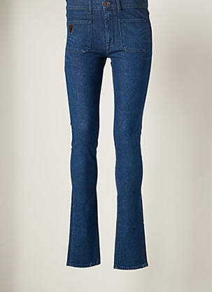 Jeans coupe slim tissage brut taille normale bleu APRIL 77 femme