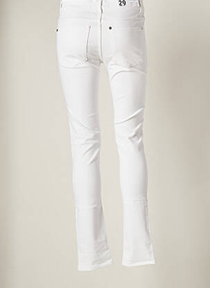 Pantalon droit stretch taille normale blanc APRIL 77 femme