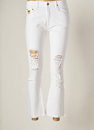 Pantalon 7/8 stretch taille normale blanc APRIL 77 femme