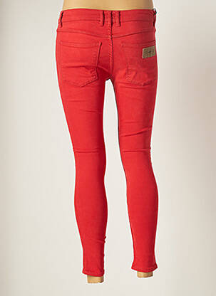 Pantalon 7/8 stretch taille normale rouge APRIL 77 femme