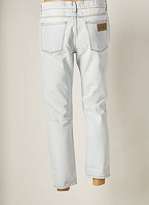 Pantalon 7/8 fermeture zippée sous rabat boutonné taille normale bleu APRIL 77 femme