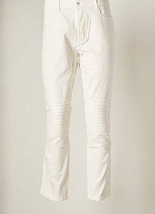 Pantalon droit stretch taille normale beige APRIL 77 femme