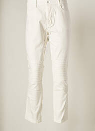 Pantalon droit stretch taille normale beige APRIL 77 femme