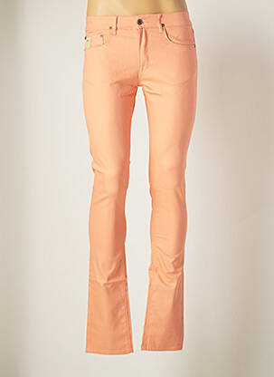 Pantalon droit stretch taille normale orange APRIL 77 femme