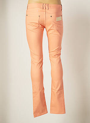 Pantalon droit stretch taille normale orange APRIL 77 femme