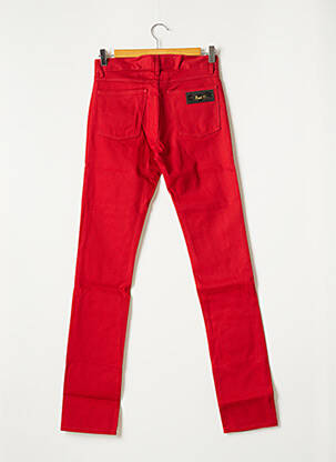 Pantalon droit stretch taille normale rouge APRIL 77 femme