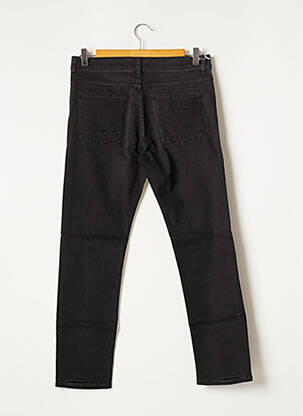 Jeans coupe droite effet usé délavé taille normale noir APRIL 77 femme