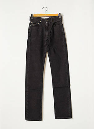 Pantalon droit stretch taille basse noir APRIL 77 femme