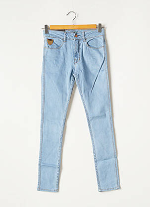 Jeans coupe slim tissage brut taille normale bleu APRIL 77 femme