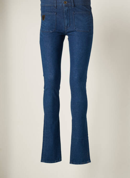Jeans coupe slim tissage brut taille normale bleu APRIL 77 femme