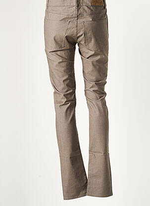Pantalon droit stretch taille normale gris APRIL femme