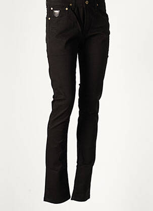 Pantalon slim tissage popeline taille normale noir APRIL 77 femme
