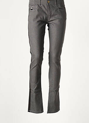 Pantalon droit stretch taille normale gris APRIL 77 femme