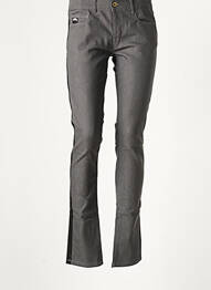 Pantalon droit stretch taille normale gris APRIL 77 femme