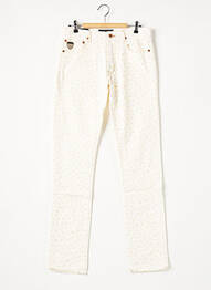 Pantalon droit stretch taille normale blanc APRIL 77 femme