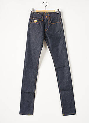 Jeans coupe slim broderie rivets taille normale bleu APRIL 77 femme