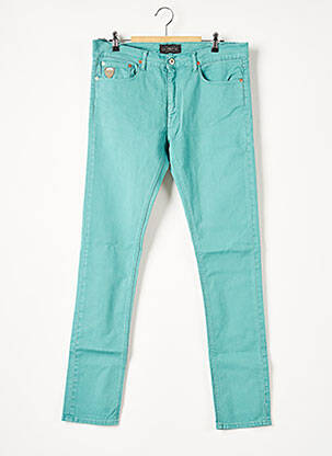 Pantalon droit stretch taille normale bleu APRIL 77 femme
