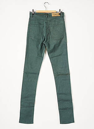 Pantalon droit stretch taille normale vert APRIL 77 femme
