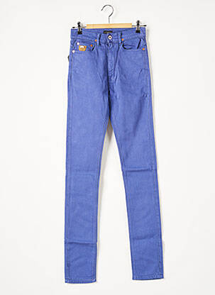 Pantalon droit stretch taille normale bleu APRIL 77 femme