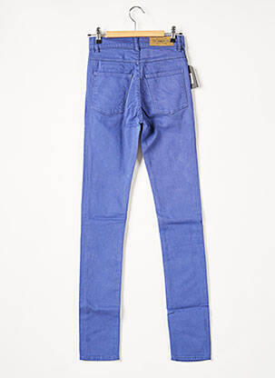 Pantalon droit stretch taille normale bleu APRIL 77 femme