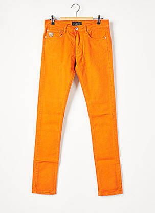 Pantalon droit stretch taille normale orange APRIL 77 femme